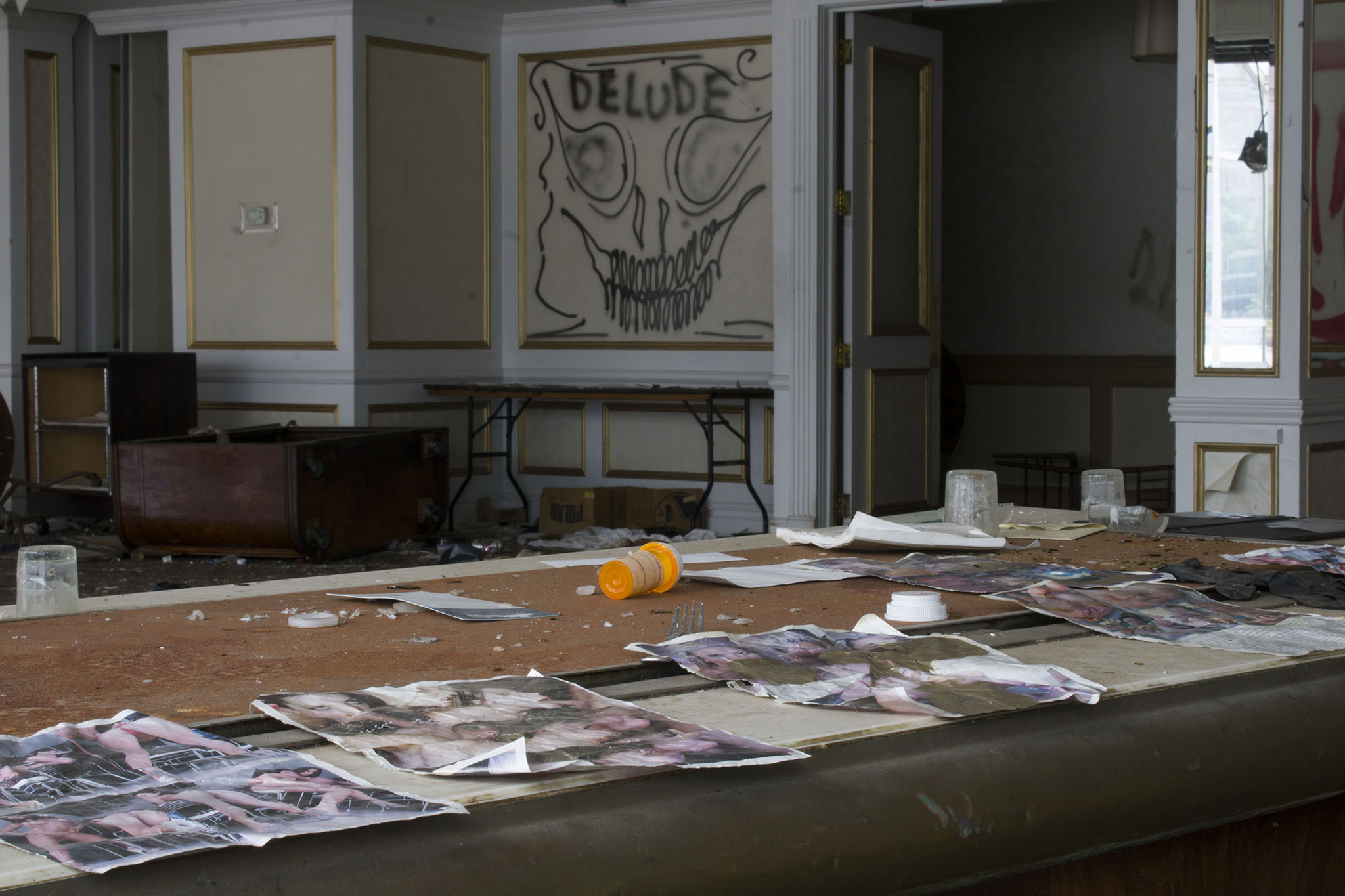 A couple of pages containing some questionable material were left behind.
